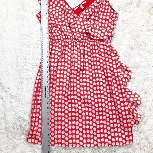 Collective Concepts Orange Polka Dot Dress Small - Picture 4 of 8